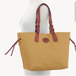Dooney & Bourke Nylon Shopper Tote in Khaki NEW